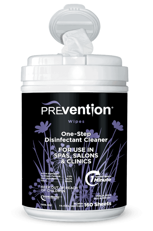 Prevention one-step disinfectant cleaner wipes
