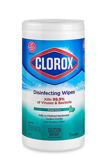 Clorox Wipes in a head-to-head comparison with Prevention